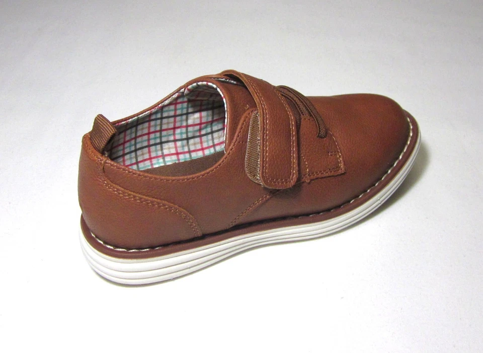 Sapatos sociais masculinos infantis marrom novo com etiquetas, gato e macaco - Imagem 4 de 4