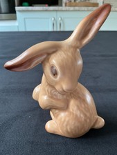 Vintage SylvaC Beige Lop-eared Rabbit Figurine 13.7 cm