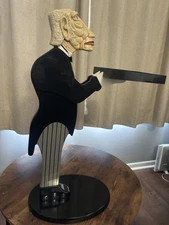 The Bombay Company James The Butler 33” Serving Tray Side Table Vanity Stand Vtg