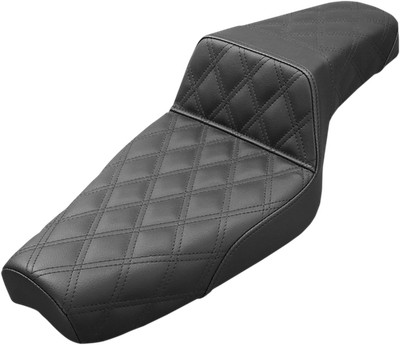 Saddlemen 879-03-175 Step-Up Seat - Full Lattice Stitch - Black - XL