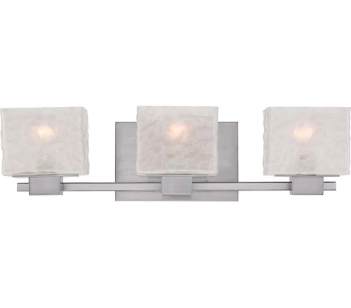 Quoizel MLD8603BN Melody Bath Vanity, 3-Light 300 Total Watts, Brushed Nickel - Picture 1 of 1