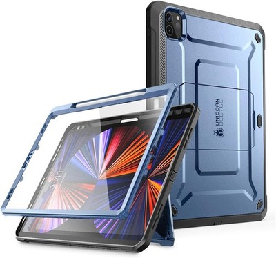 Case for iPad Pro 12.9 Inch 6th/5th/4th Gen, Built-in Screen Protector & Stand