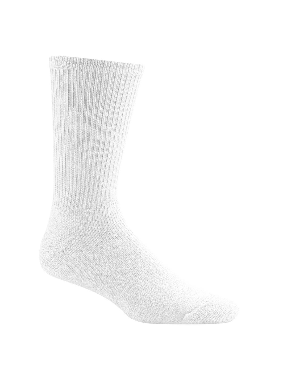Wigwam L17412 Unisex White King Cotton Crew 1-Pack Socks Size L