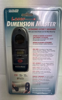 Calculated Industries Laser Dimension Master Ultrasonic Distance Measurer Sealed