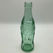 Newport News VA 6 oz Coca Cola 7.75" Soda Bottle Hobbleskirt 1961 Green Vintage