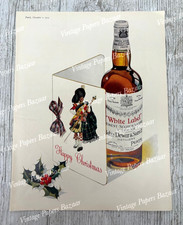 John Dewar & Sons Scotch Whisky Perth Happy Christmas 1953 vintage print advert