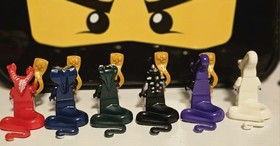 Custom Lego Ninjago Fangtom + Staffs Rise of the Snakes Lot Of 6! 9450 9446 9445