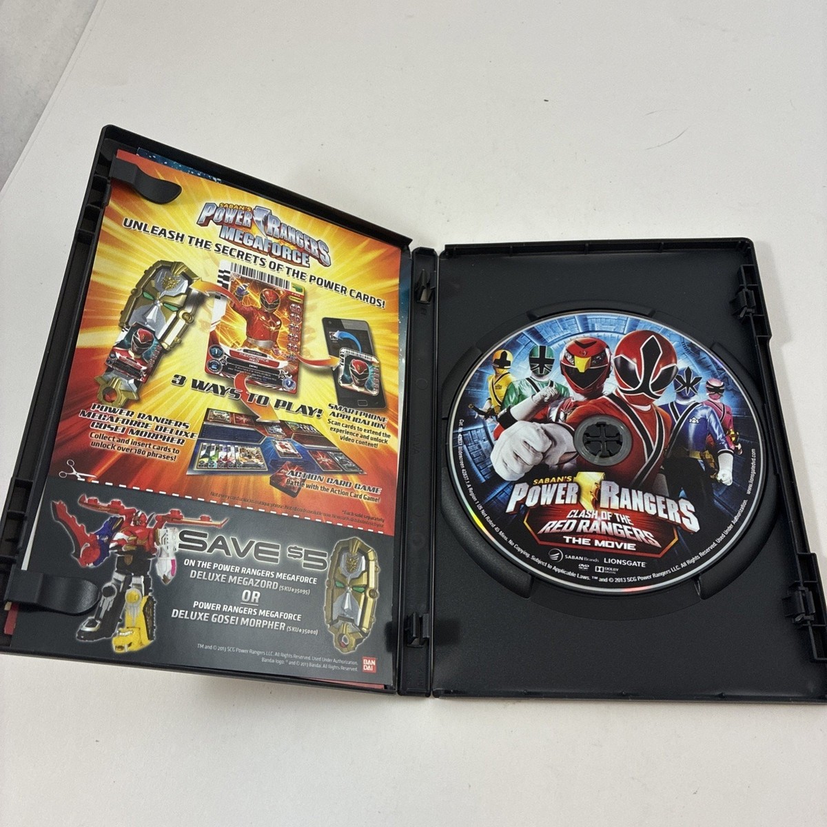 Power Rangers: Clash of the Red Rangers (DVD, 2013) for sale