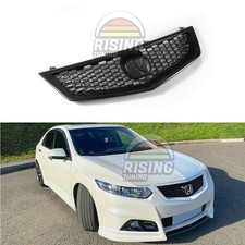 Front Grille Euro R For Honda Accord 8 2009 - 2011 Acura Tsx Cu2 Radiator Mesh