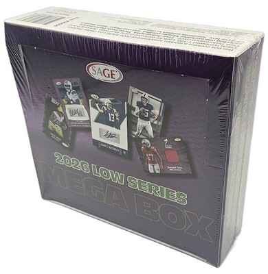 2026 Sage Low Series Football Sealed Purple Mega Box 4 Autographs