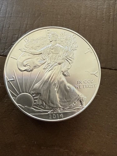 2014 WALKING LIBERTY AMERICAN EAGLE .999 FINE SILVER DOLLAR COIN 1oz. $1 USA