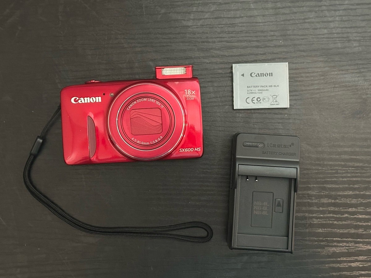 Canon PowerShot SX600HS デジタルカメラ ジャンク Canon PowerShot SX600 HS 16.0MP Digital Camera - Red for
