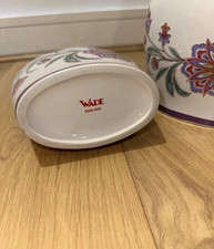 Wade England Ceramic Cruet Set 2-Piece Floral White Multicolour With Stoppers