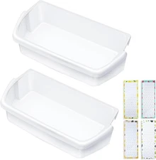 [2 PACK] Upgraded WP2204812 Refrigerator Door Shelf Replacement for White 