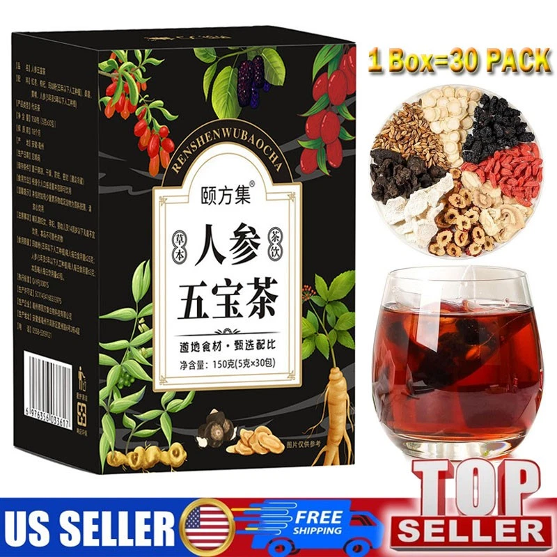 30pcs Ginseng six treasure tea , Kidney tea ,liver tea , red date kidney health - Image 3 of 4
