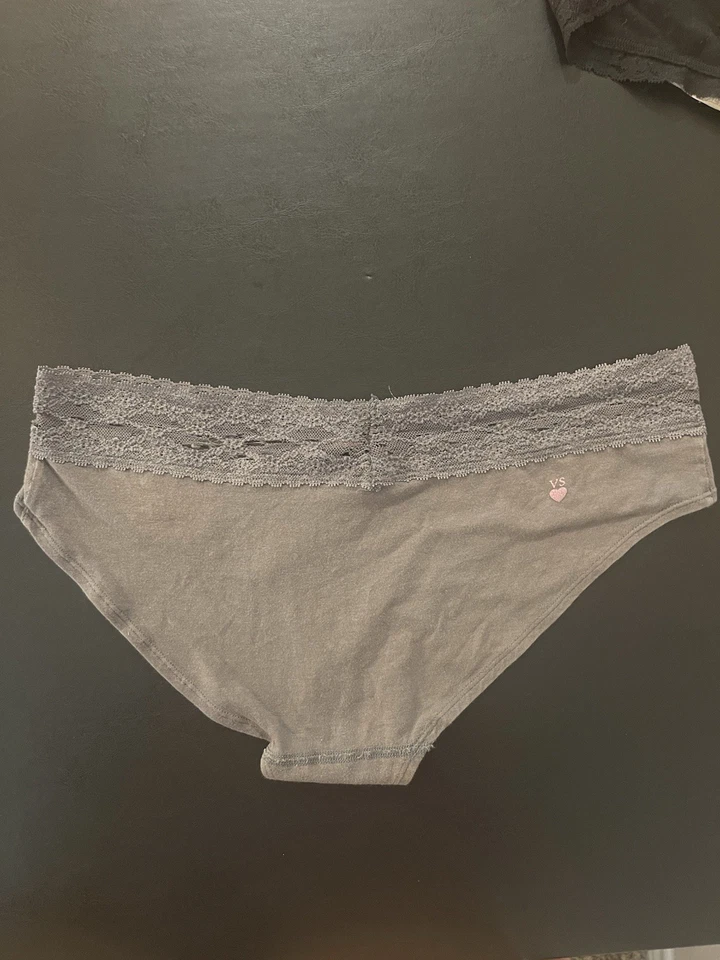 Victoria's Secret заниженной бедра обнимателя размер средний серый с кружевом - Изображение 2 из 4