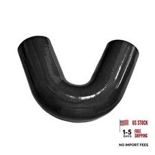 ID 2.5 inch 135 Degree Elbow Silicone Coupler Hose 6" Leg ID: 2.5" (63mm) Black