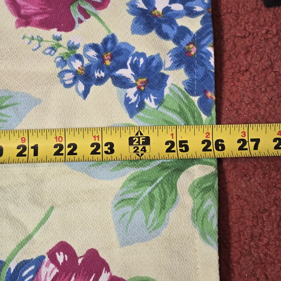 4 fundas de almohada cuadradas florales de algodón Ralph Lauren de colección Sandy Lane amarillas hechas en EE. UU. Foto 4 de 4