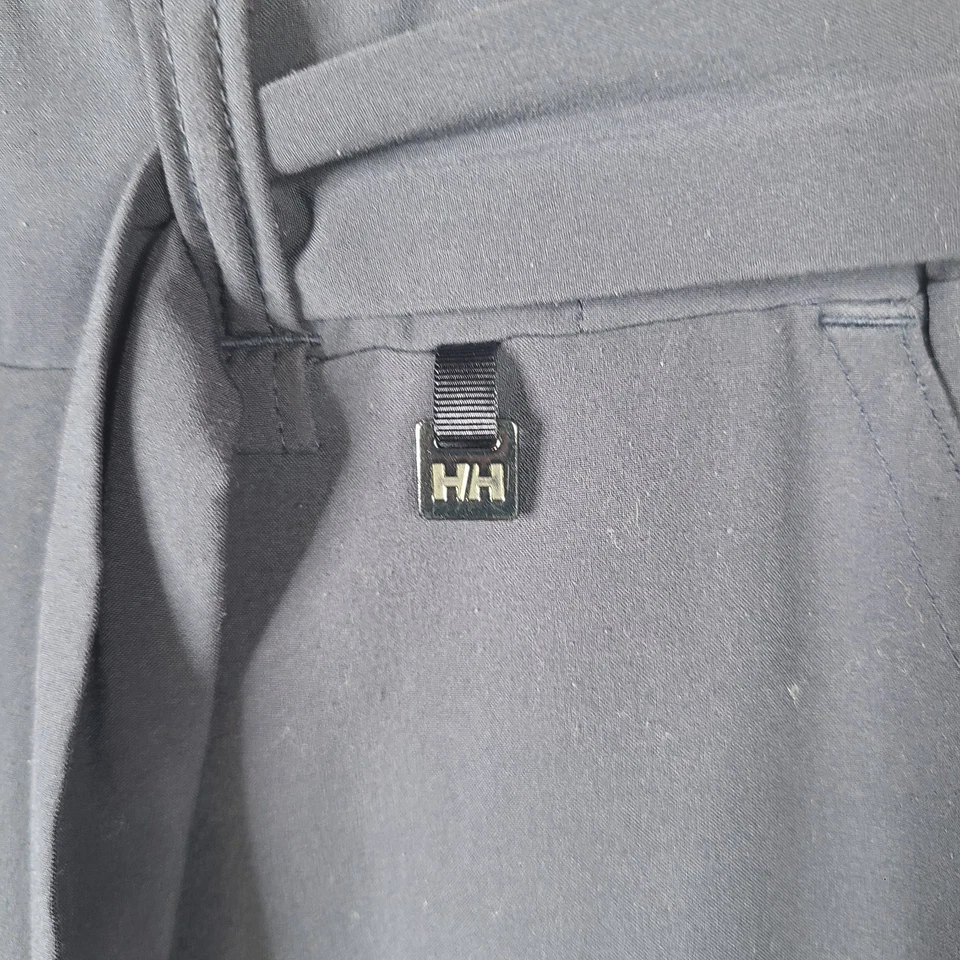 Брюки женские Helly Hansen маленькие синие широкие укороченные сирена кулотта подпоясанные темно-синие - Изображение 3 из 4
