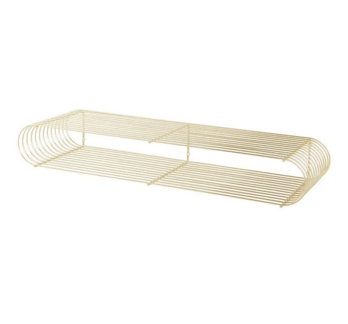 Curva Wall Mount Shelf- Gold