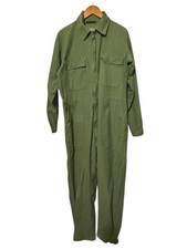 Mens Vintage Green Military Coveralls Type 1 Mechanic Jumpsuit Large Authentic