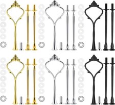 6 Sets 3 Tier Cake Plate Stand Handle, Cake Stand Hardware Handle Fittings Ho...