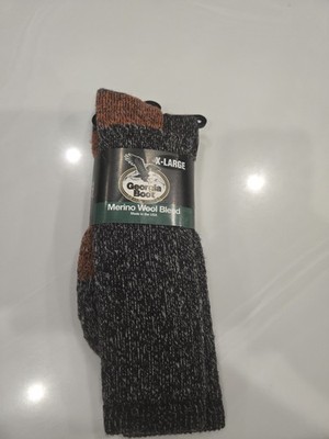 Georgia Boot Merino Wool Socks - X-Large - Shoe Size 12-15 - New In Package