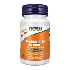 NOW Foods Supplements, Probiotic-10  , 50 Billion, with 10 Probiotic Strains, ...