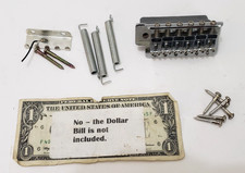 Genuine 1999 Fender Squier Strat Nickle Plated Tremolo Bridge System - NO ARM