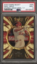 2020 Panini Select - Sparks Mike Trout #SP-5 Gold Vinyl Prizm /1