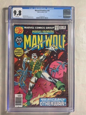 Marvel Premiere #45 Origin Of Man-Wolf George Perez Cover CGC 9.8 Marvel 1978.