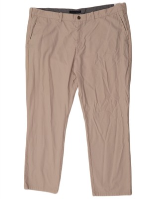Tommy Hilfiger Herren Straight Chino Hose W44 L32 Off White Baumwolle DL17