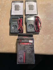 LOT 2 Multimètre Numérique Radioshack 15 Gammes Cat. N° 22-182 avec boitier et notice