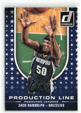 Zach Randolph 2014-15 Donruss Production Line Rebounds Memphis Grizzlies #9