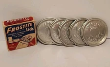 Vintage Frosttite Aluminum Lids Reusable For Tin Cans Freezer or Pantry 