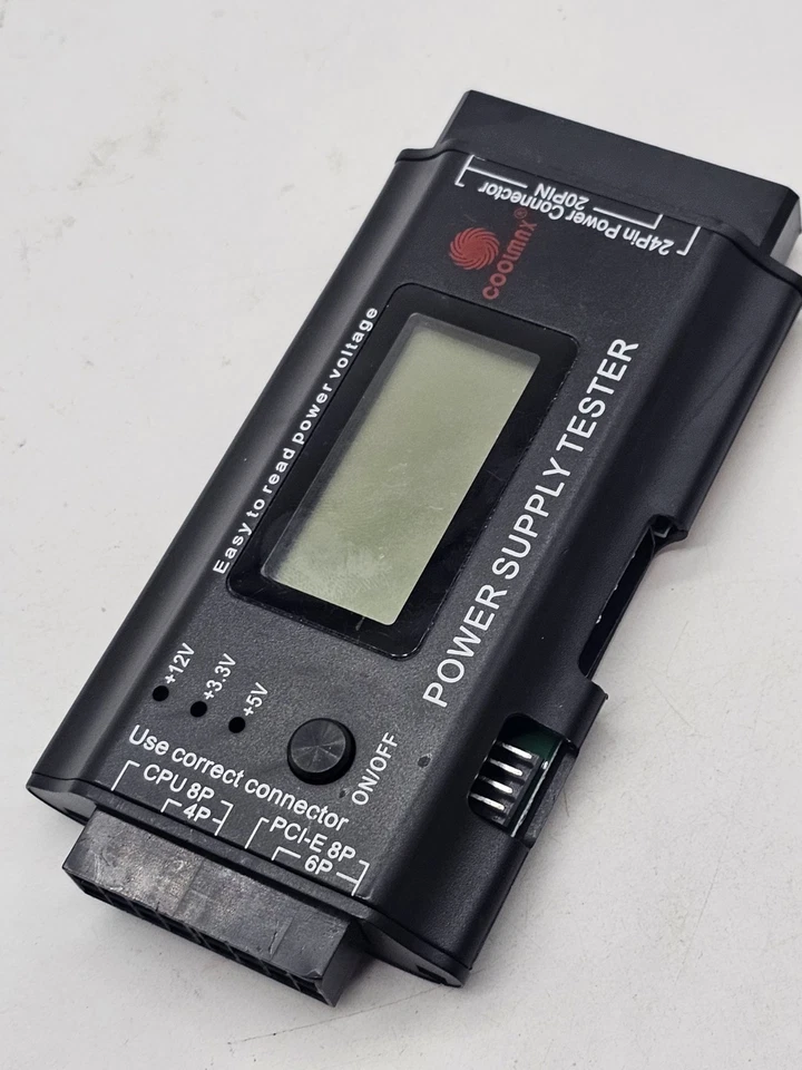 Coolmax LCD Power Supply Tester 24-Pin Model PS-224 - Image 2 of 3