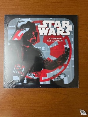NEW Trends International Star Wars 2026 12 x 12 Wall Calendar Darth Vader