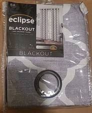 Eclipse Blackout Curtain Panel 42x84 Gray Whi...