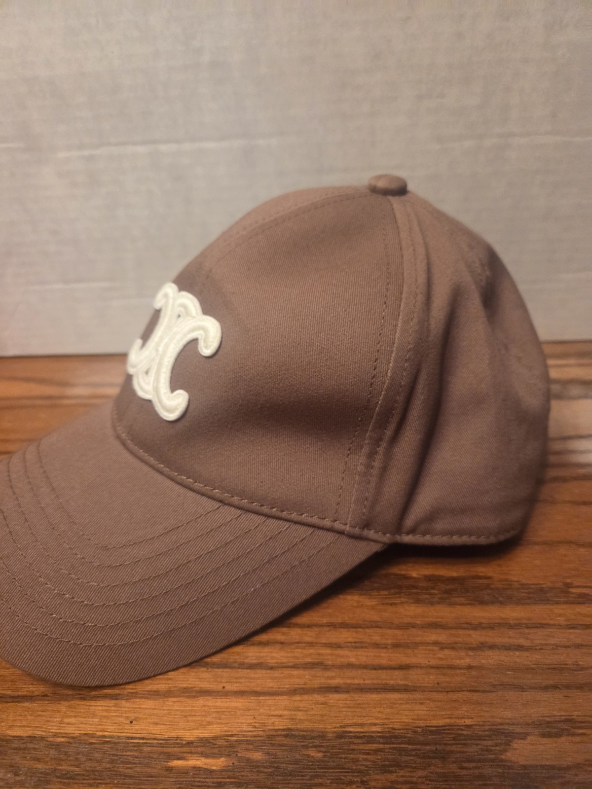 Celine Triomphe Baseball Cap Adjustable Chocolate… - image 2