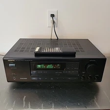 ONKYO TX-SV434 5.1 Channel Receiver Tuner Amplifier Audio Video Remote Bundle