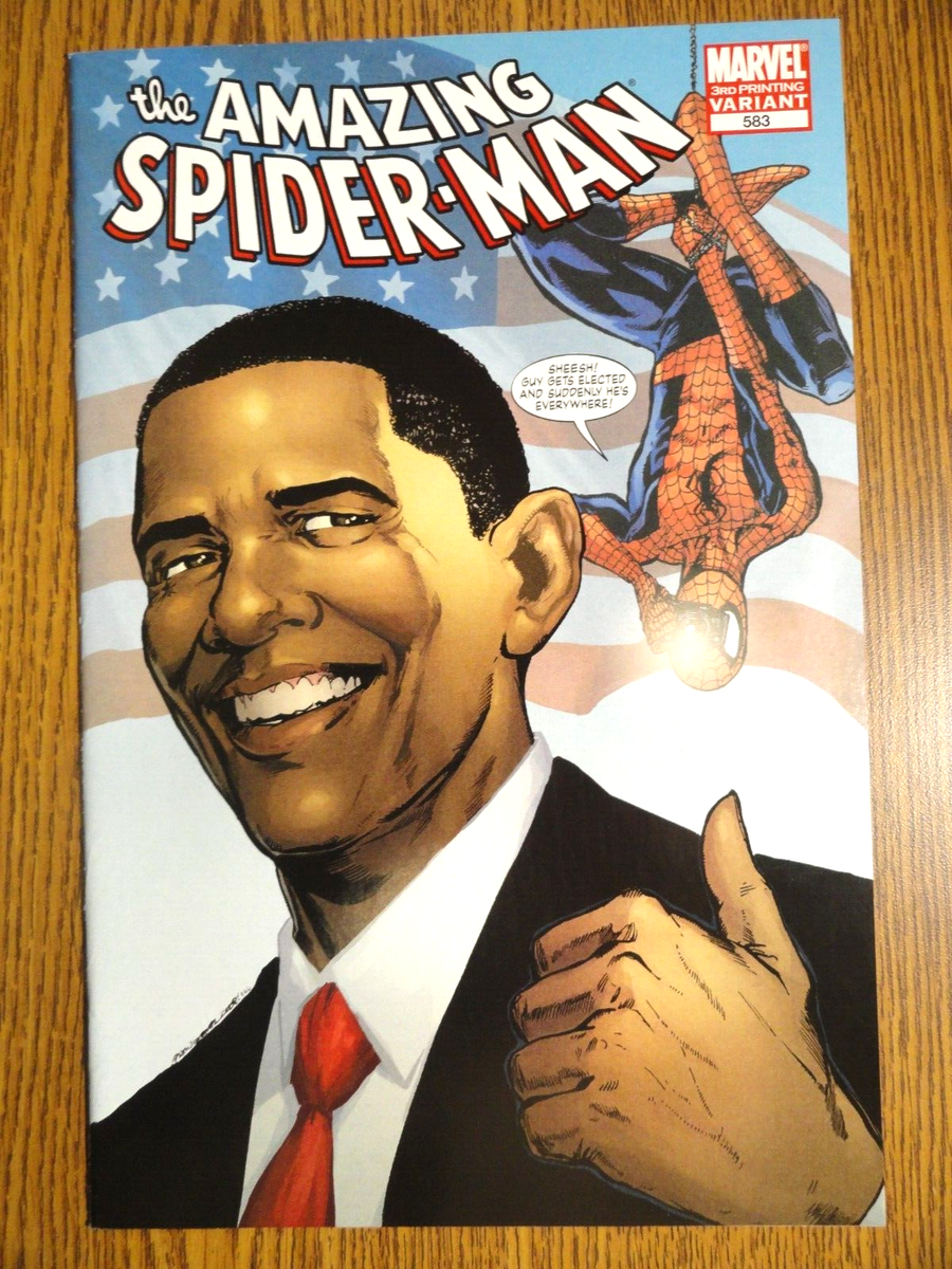 アメージングスパイダーマン #583 オバマ 1st print Amazing Spiderman #583 Fifth Printing Obama 5th Variant
