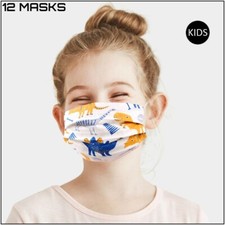 Lot of 12 Reusable Washable Cloth Face Cover Stretch Handmade Mask Kids Toddler