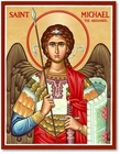 ST SAINT MICHAEL THE ARCHANGEL ICON  8x10" PREMIUM SATIN Print ready to frame