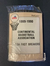 1989-90 ProCards CBA Tulsa Fast Breakers sealed set (13 cards) w/HENRY BIBBY