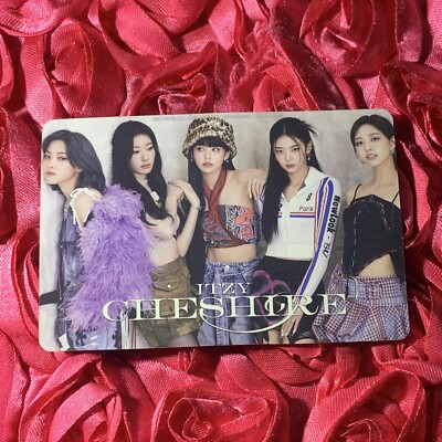 ITZY Black CHESHIRE Edition Celeb K-pop Pretty Girl Photo Card GROUP Cheetah 1