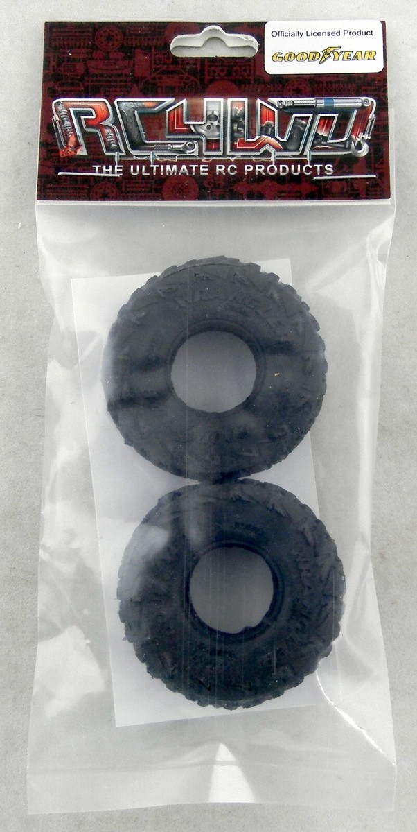 RC4WD Goodyear Wrangler MT/R 0.7" Scale Tires - Set Of 2 With Foam Inserts & Decals For RC Trucks