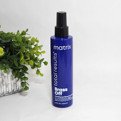 Matrix Brass Off All-In-One Toning Leave-In Spray ~ Neutralizes Dyes ~ 6.8 fl oz