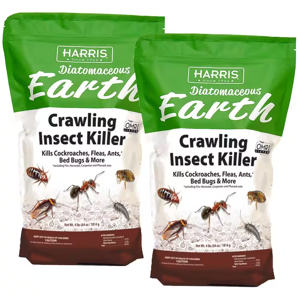 64 Oz Diatomaceous Earth Crawling Insect Killer Organic Powder (2-Pack)