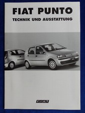 Fiat Punto HGT - Daten & Ausstattungen MJ 2000 - Prospekt Brochure 09.1999