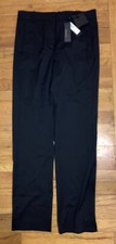 Authentic NWT Versace Black Trousers Pants Women A77063 Wool Polyester Sz42 US 8